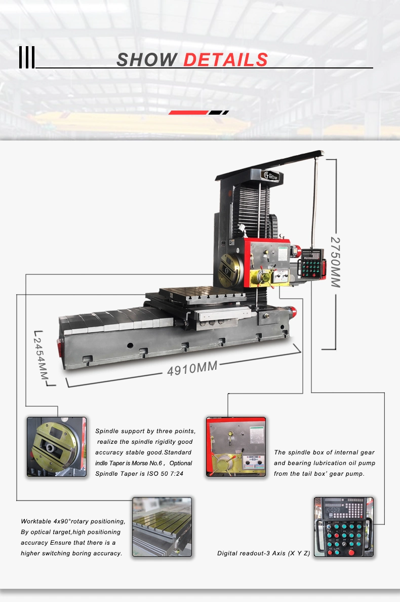 Tpx 6113 CNC Boring Milling Machine Horizontal Boring Machine Boring Machine