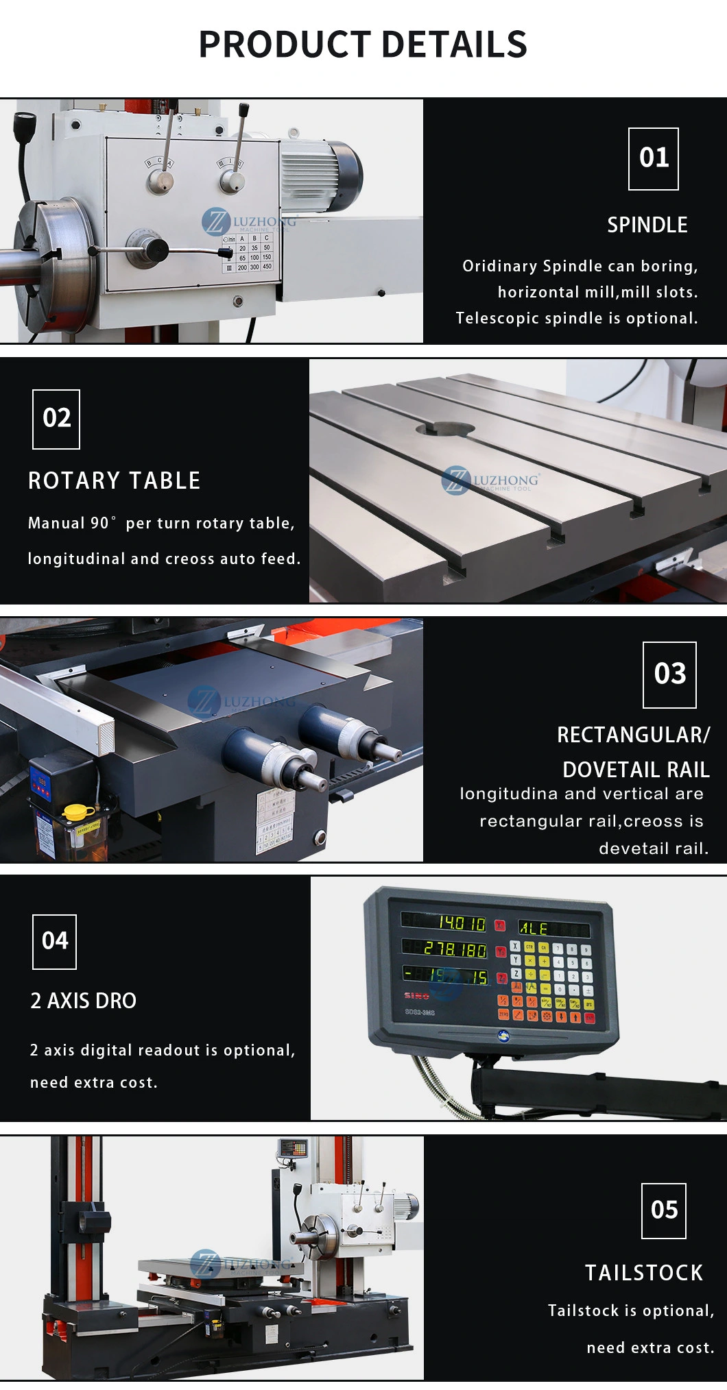 Horizontal Boring and Milling Machine Maual TX611 Metal Boring Machine price