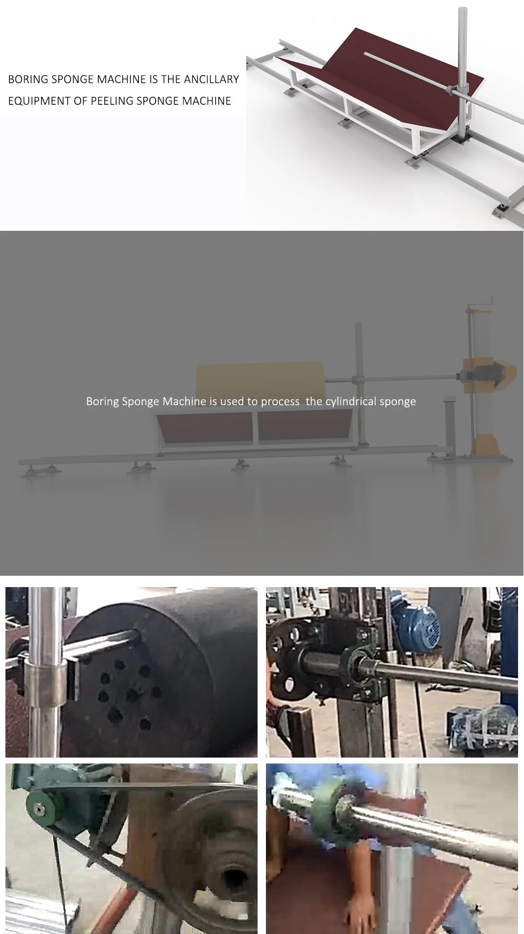 Sponge Foam Mattress Machine Cutting Horizontal Boring Foam Sponge Machine