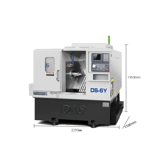 Torno automático de buena calidad, torno CNC de doble husillo CNC, torno cambiador de herramientas CNC con mandril hidráulico