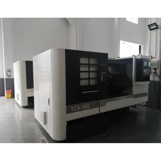 Torno de máquina de torneado CNC de Metal Tck50L de cama plana inclinada Vertical Horizontal de precisión Zechuan con guía lineal inclinada de 45 grados